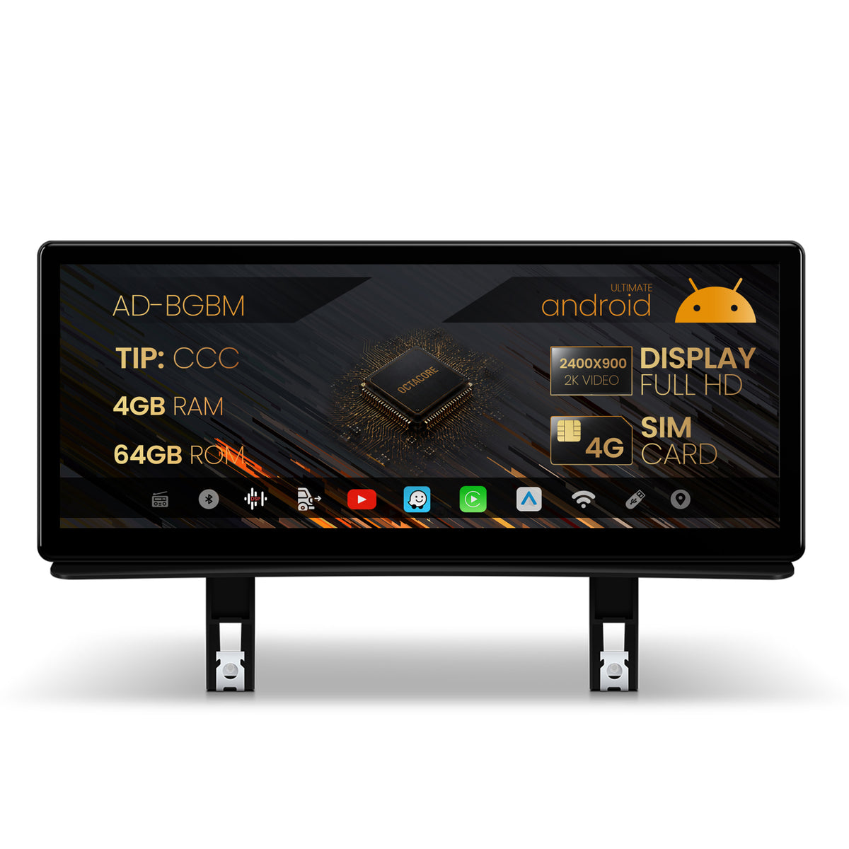Navigatie BMW Seria 1 E87 (2006-2012), Varianta CCC, Android 13, BM-Octacore / 4GB RAM + 64GB ROM, 12.3" Inch - AD-BGBM12004CC+AD-BGRKITBM005