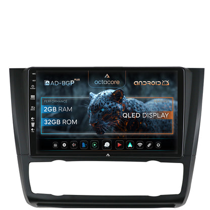 Navigatie BMW Seria 1 E87 (2007-2011), Clima Automata, Android, P-Octacore / 2GB RAM + 32GB ROM, 9 Inch - AD-BGP9002+AD-BGRKIT399
