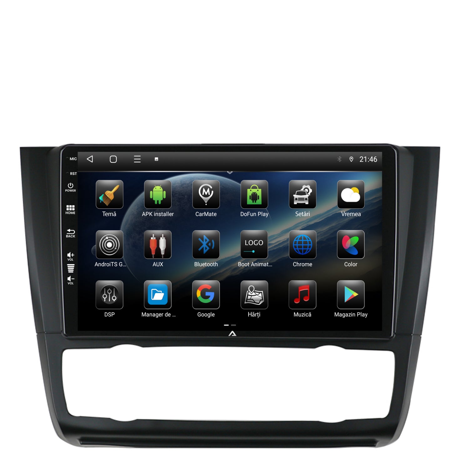 Navigatie BMW Seria 1 E87 (2007-2011), Clima Automata, Android, P-Octacore / 2GB RAM + 32GB ROM, 9 Inch - AD-BGP9002+AD-BGRKIT399