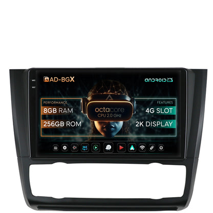 Navigatie BMW Seria 1 E87 (2007-2011), Clima Automata, Android, X-Octacore / 8GB RAM + 256GB ROM, 9.5 Inch - AD-BGX9008+AD-BGRKIT399