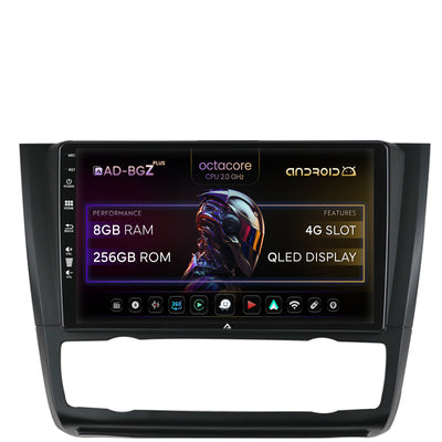 Navigatie BMW Seria 1 E87 (2007-2011), Clima Automata, Android, Z-Octacore / 8GB RAM + 256GB ROM, 9 Inch - AD-BGZ9008+AD-BGRKIT399