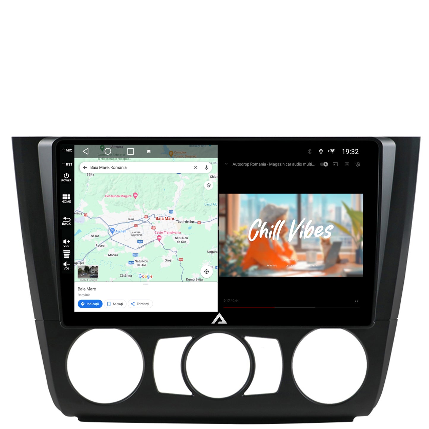 Navigatie BMW Seria 1 E87 (2007-2011), Clima Manuala, Android, A-Octacore / 4GB RAM + 64GB ROM, 9 Inch - AD-BGA9004+AD-BGRKIT398