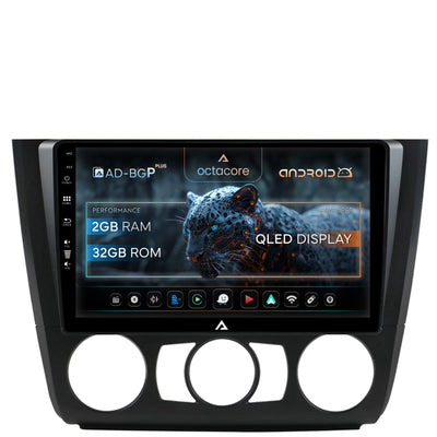 Navigatie BMW Seria 1 E87 (2007-2011), Clima Manuala, Android, P-Octacore / 2GB RAM + 32GB ROM, 9 Inch - AD-BGP9002+AD-BGRKIT398