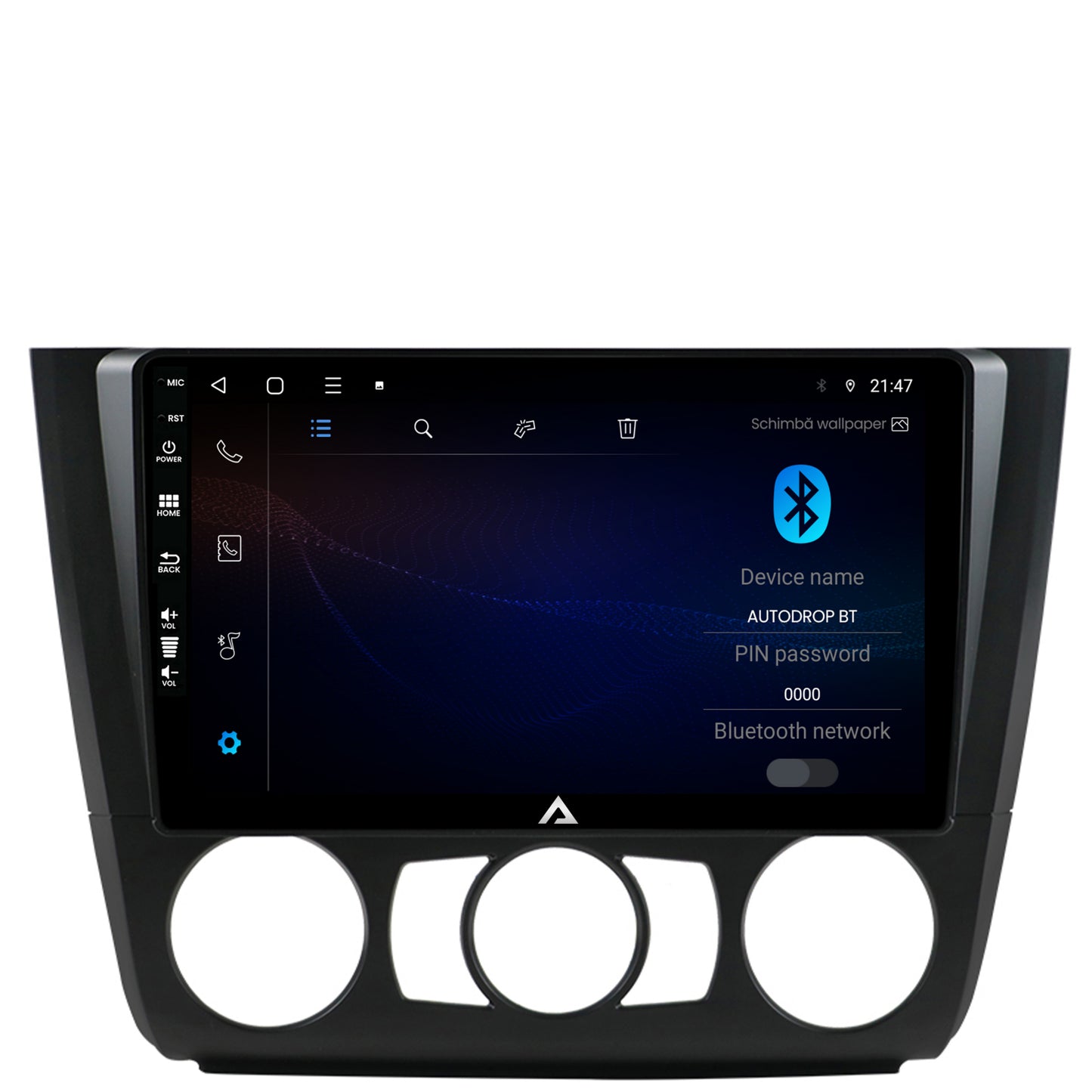 Navigatie BMW Seria 1 E87 (2007-2011), Clima Manuala, Android, P-Octacore / 2GB RAM + 32GB ROM, 9 Inch - AD-BGP9002+AD-BGRKIT398