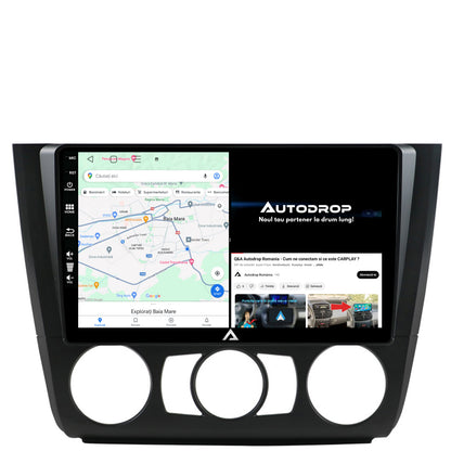 Navigatie BMW Seria 1 E87 (2007-2011), Clima Manuala, Android, P-Octacore / 2GB RAM + 32GB ROM, 9 Inch - AD-BGP9002+AD-BGRKIT398