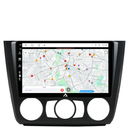 Navigatie BMW Seria 1 E87 (2007-2011), Clima Manuala, Android, P-Octacore / 2GB RAM + 32GB ROM, 9 Inch - AD-BGP9002+AD-BGRKIT398