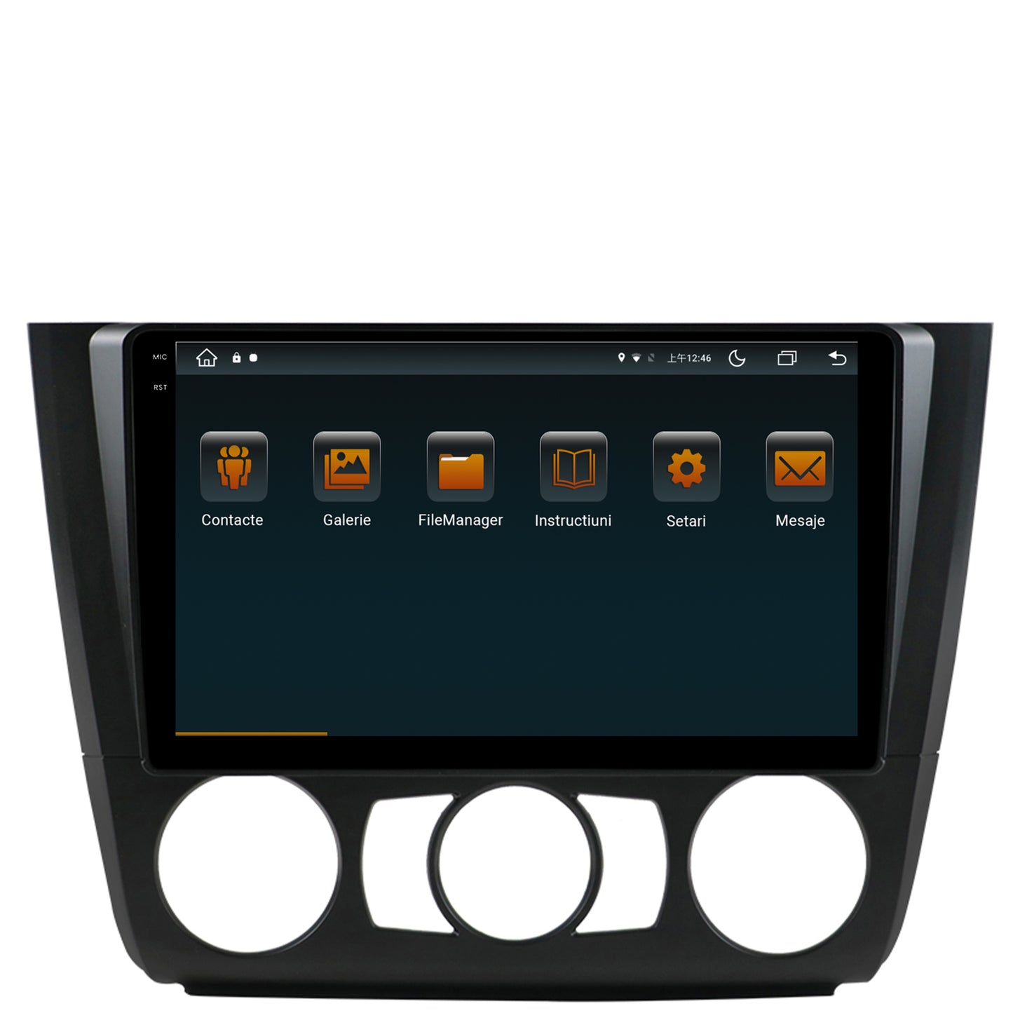 Navigatie BMW Seria 1 E87 (2007-2011), Clima Manuala, Android, V-Octacore / 4GB RAM + 64GB ROM, 9.5 Inch - AD-BGV9004+AD-BGRKIT398