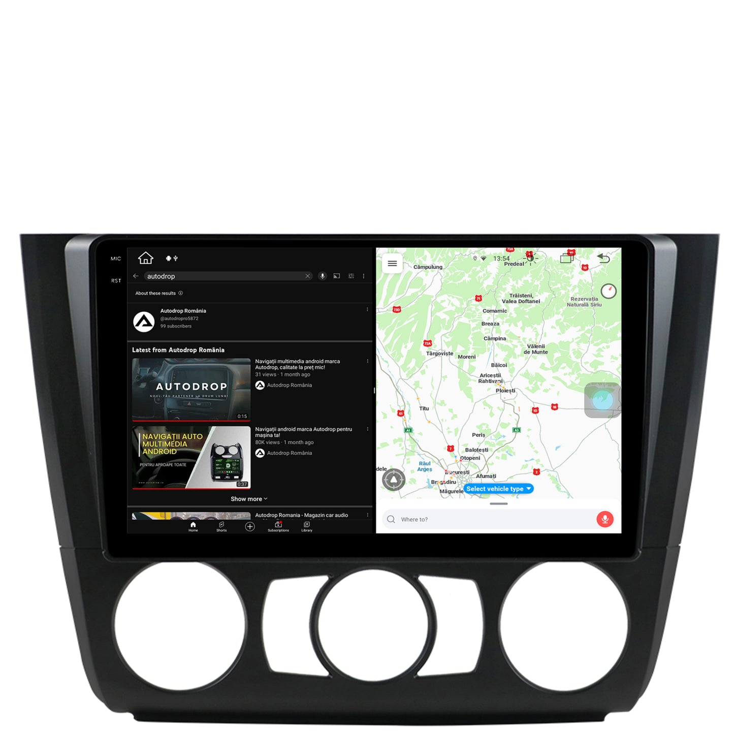 Navigatie BMW Seria 1 E87 (2007-2011), Clima Manuala, Android, X-Octacore / 8GB RAM + 256GB ROM, 9.5 Inch - AD-BGX9008+AD-BGRKIT398
