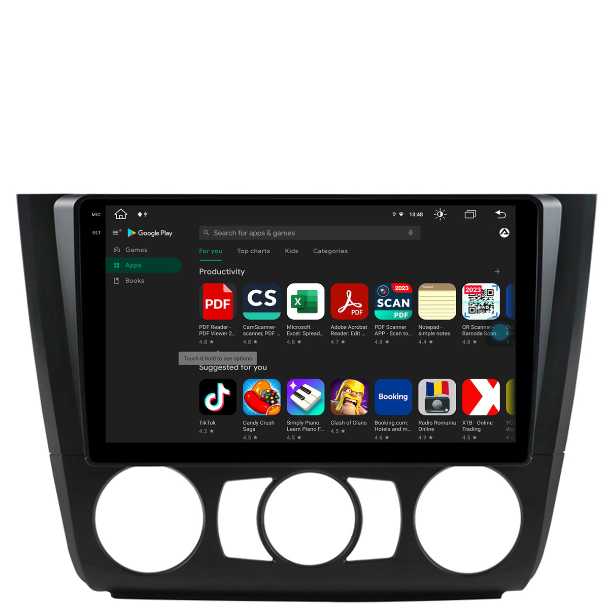 Navigatie BMW Seria 1 E87 (2007-2011), Clima Manuala, Android, X-Octacore / 8GB RAM + 256GB ROM, 9.5 Inch - AD-BGX9008+AD-BGRKIT398