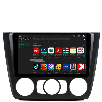 Navigatie BMW Seria 1 E87 (2007-2011), Clima Manuala, Android, X-Octacore / 8GB RAM + 256GB ROM, 9.5 Inch - AD-BGX9008+AD-BGRKIT398