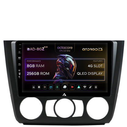 Navigatie BMW Seria 1 E87 (2007-2011), Clima Manuala, Android, Z-Octacore / 8GB RAM + 256GB ROM, 9 Inch - AD-BGZ9008+AD-BGRKIT398