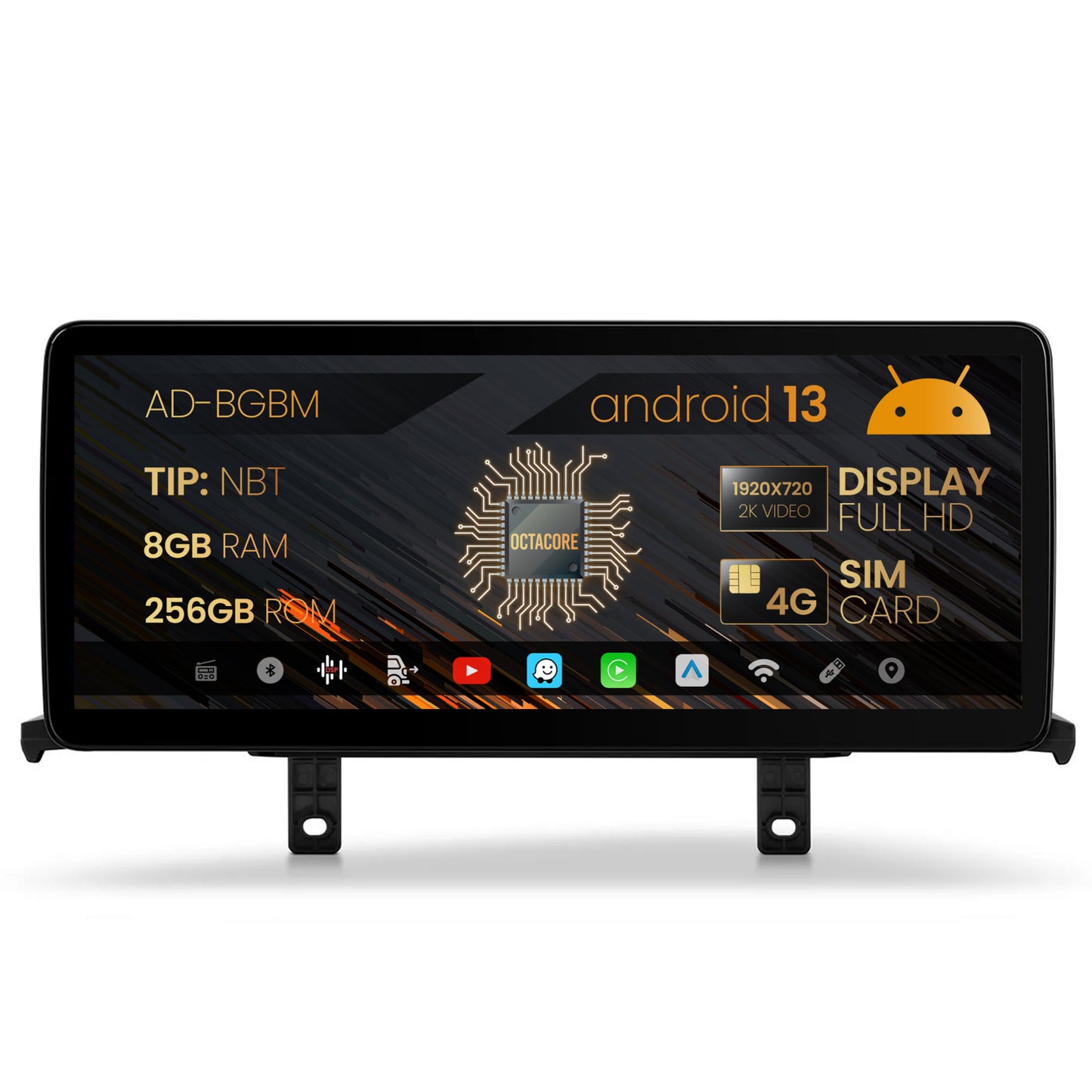 Navigatie BMW Seria 1 F20/F21 / Seria 2 F23 (2011-2016), Varianta NBT, Android 13, BM-Octacore / 8GB RAM + 256GB ROM, 12.3" Inch - AD-BGBM12008NB+AD-BGRKITBM011