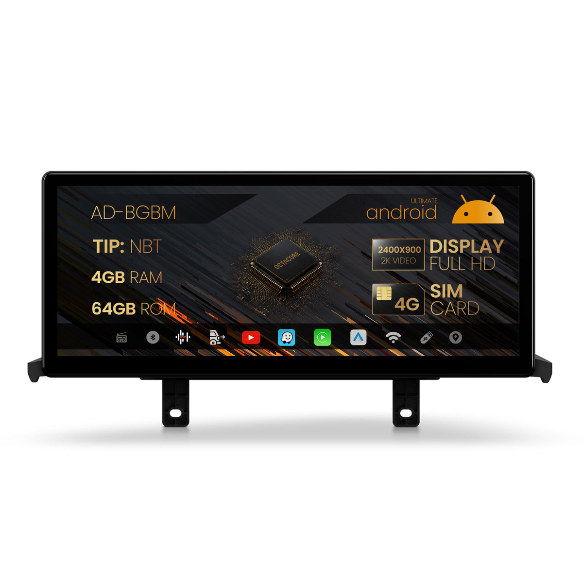 Navigatie BMW Seria 1 F20/F21 / Seria 2 F23 (2011-2016), Varianta NBT, Android 13, BM-Octacore / 4GB RAM + 64GB ROM, 12.3" Inch - AD-BGBM12004NB+AD-BGRKITBM011
