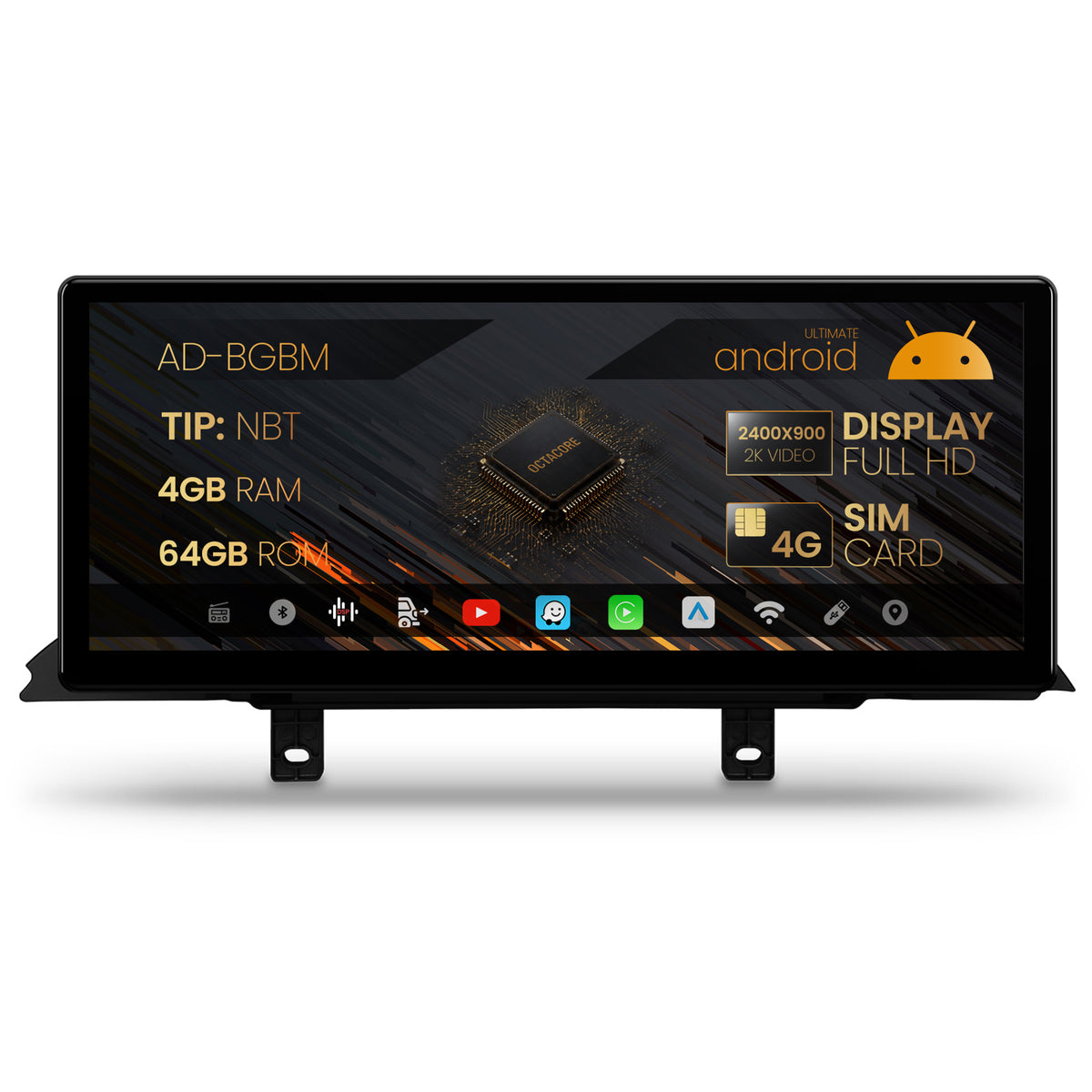 Navigatie BMW Seria 2 F22/F45/F46 (2013-2016), Varianta NBT, Android 13, BM-Octacore / 4GB RAM + 64GB ROM, 12.3" Inch - AD-BGBM12004NB+AD-BGRKITBM016