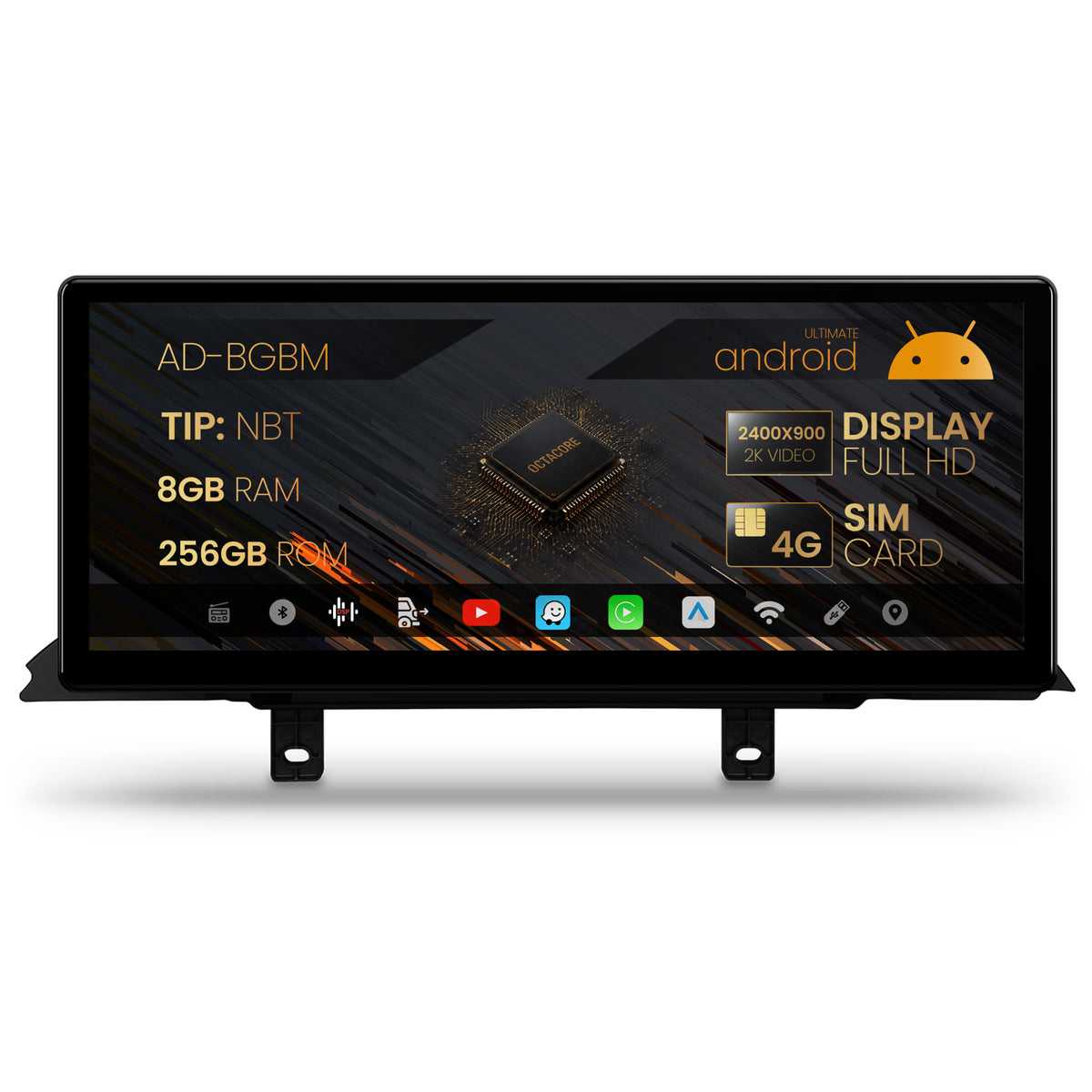 Navigatie BMW Seria 2 F22/F45/F46 (2013-2016), Varianta NBT, Android 13, BM-Octacore / 8GB RAM + 256GB ROM, 12.3" Inch - AD-BGBM12008NB+AD-BGRKITBM016