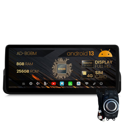 Navigatie BMW Seria 3 E90/E91/E92/E93 (2005-2012), Varianta iDrive, Android 13, BM-Octacore / 8GB RAM + 256GB ROM, 12,3" Inch - AD-BGBM12008+AD-BGRKITBM006