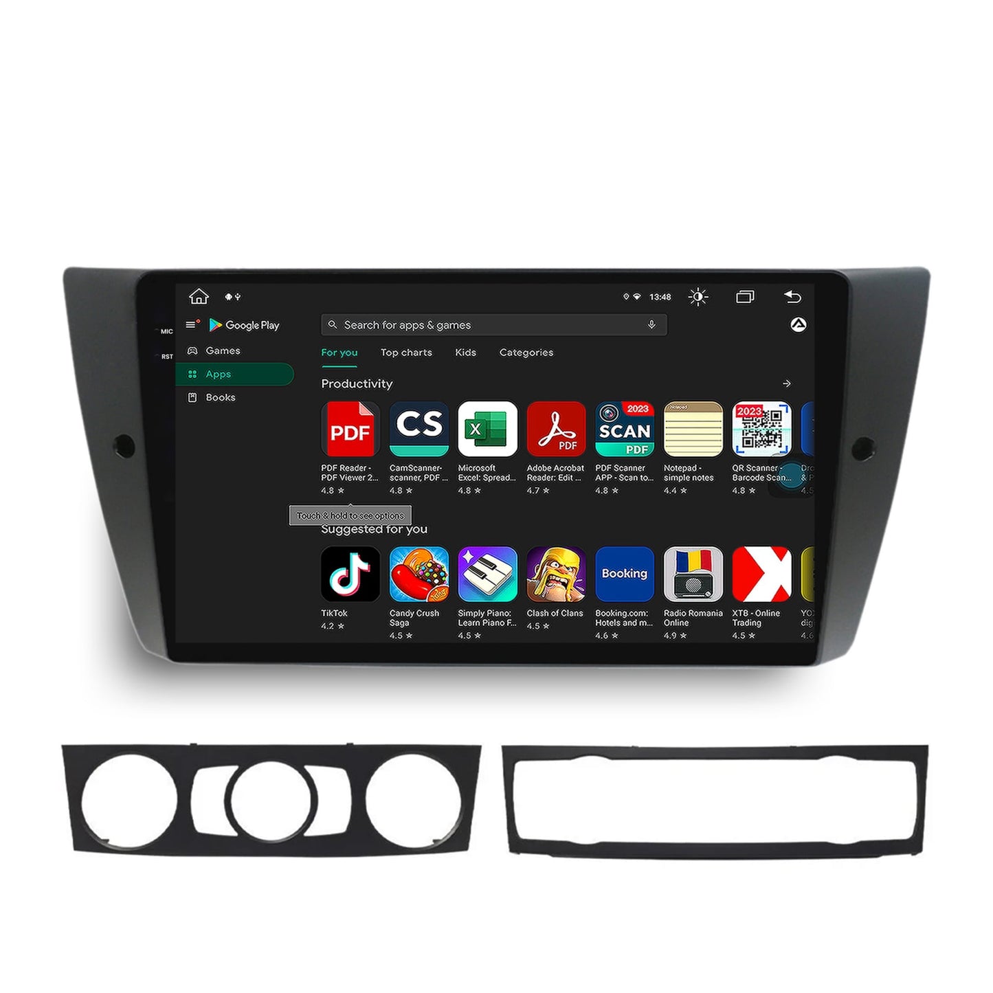 Navigatie BMW Seria 3 E90, E91, E92, Android, X-Octacore / 8GB RAM + 256GB ROM, 9.5 Inch - AD-BGX9008+AD-BGRKIT391