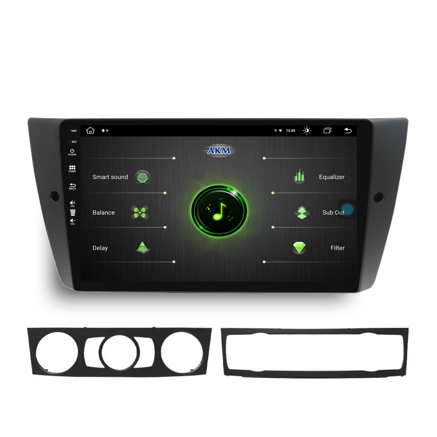 Navigatie BMW Seria 3 E90, E91, E92, Android, Z-Octacore / 8GB RAM + 256GB ROM, 9 Inch - AD-BGZ9008+AD-BGRKIT391