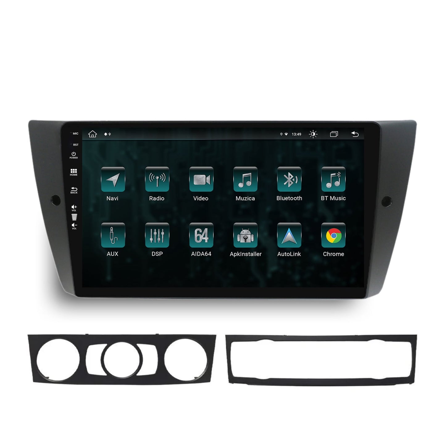 Navigatie BMW Seria 3 E90, E91, E92, Android, Z-Octacore / 8GB RAM + 256GB ROM, 9 Inch - AD-BGZ9008+AD-BGRKIT391
