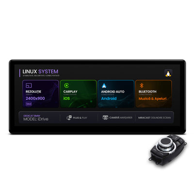 Navigatie BMW Seria 3 E90/E91/E92/E93 (2005-2012), Linux OS & OEM, Varianta iDrive, CarPlay & Android Auto Wireless, MirrorLink, Camera AHD, 12.3 Inch - AD-BGBMLNX12+AD-BGRKITBM007