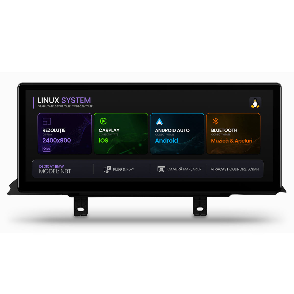 Navigatie BMW Seria 3 F30/31 (2011-2018), Linux OS & OEM, Varianta NBT, CarPlay & Android Auto Wireless, MirrorLink, Camera AHD, 12.3 Inch - AD-BGBMLNX12NB+AD-BGRKITBM013
