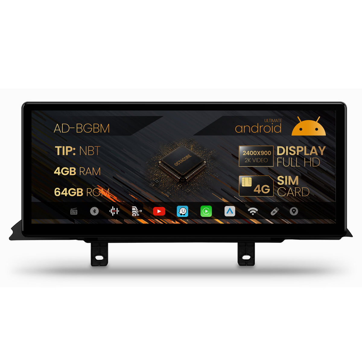 Navigatie BMW Seria 4 F32/F33/F36 (2013-2016), Varianta NBT, Android 13, BM-Octacore / 4GB RAM + 64GB ROM, 12.3" Inch - AD-BGBM12004NB+AD-BGRKITBM013V2