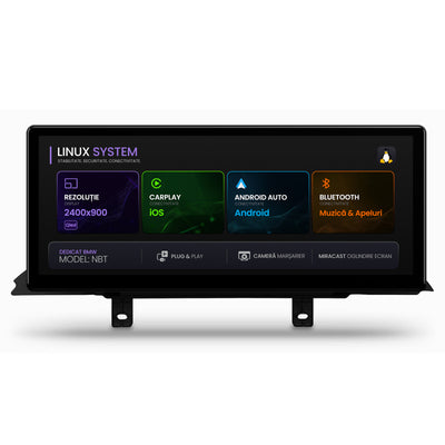 Navigatie BMW Seria 4 F32/F33/F36 (2013-2020), Linux OS & OEM, Varianta NBT, CarPlay & Android Auto Wireless, MirrorLink, Camera AHD, 12.3 Inch - AD-BGBMLNX12NB+AD-BGRKITBM013V