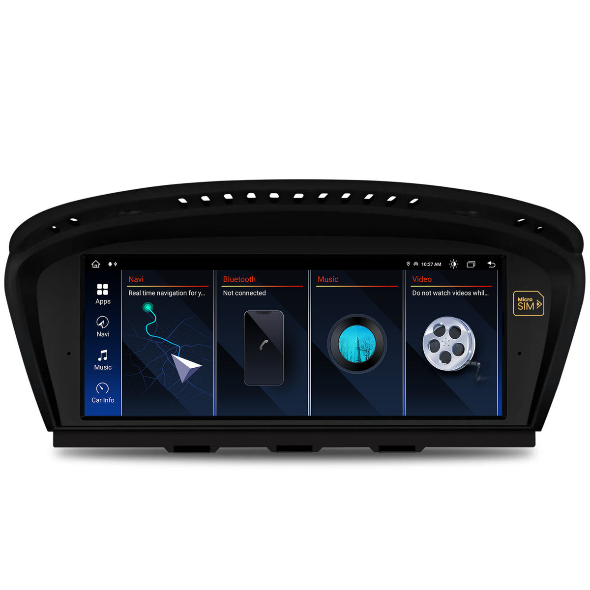 Navigatie BMW Seria 5 E60/E61, M5 (2008-2010), Varianta CIC, Android 13, BM-Octacore / 8GB RAM + 256GB ROM, 8.8" Inch - AD-BGBME888CIC60