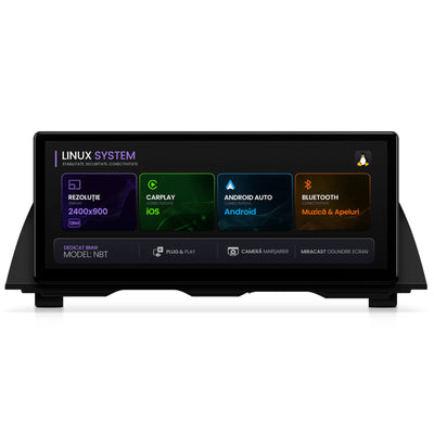Navigatie BMW Seria 5 F10/F11 (2010-2016), Linux OS & OEM, Varianta NBT, CarPlay & Android Auto Wireless, MirrorLink, Camera AHD, 12.3 Inch - AD-BGBMLNX12NB+AD-BGRKITBM009