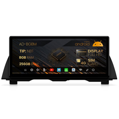 Navigatie BMW Seria 5 F10/F11 (2013-2016), Varianta NBT, Android 13, BM-Octacore / 8GB RAM + 256GB ROM, 12.3" Inch - AD-BGBM12008NB+AD-BGRKITBM009
