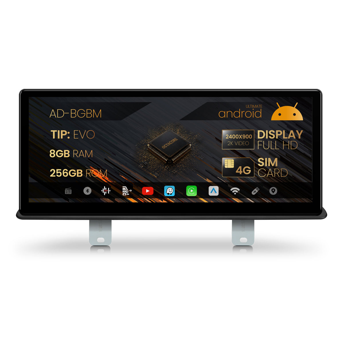 Navigatie BMW Seria 5 G30 (2017-2022), Varianta NBT EVO, Android 13, BM-Octacore / 8GB RAM + 256GB ROM, 12.3" Inch - AD-BGBM12008EV+AD-BGRKITBM20