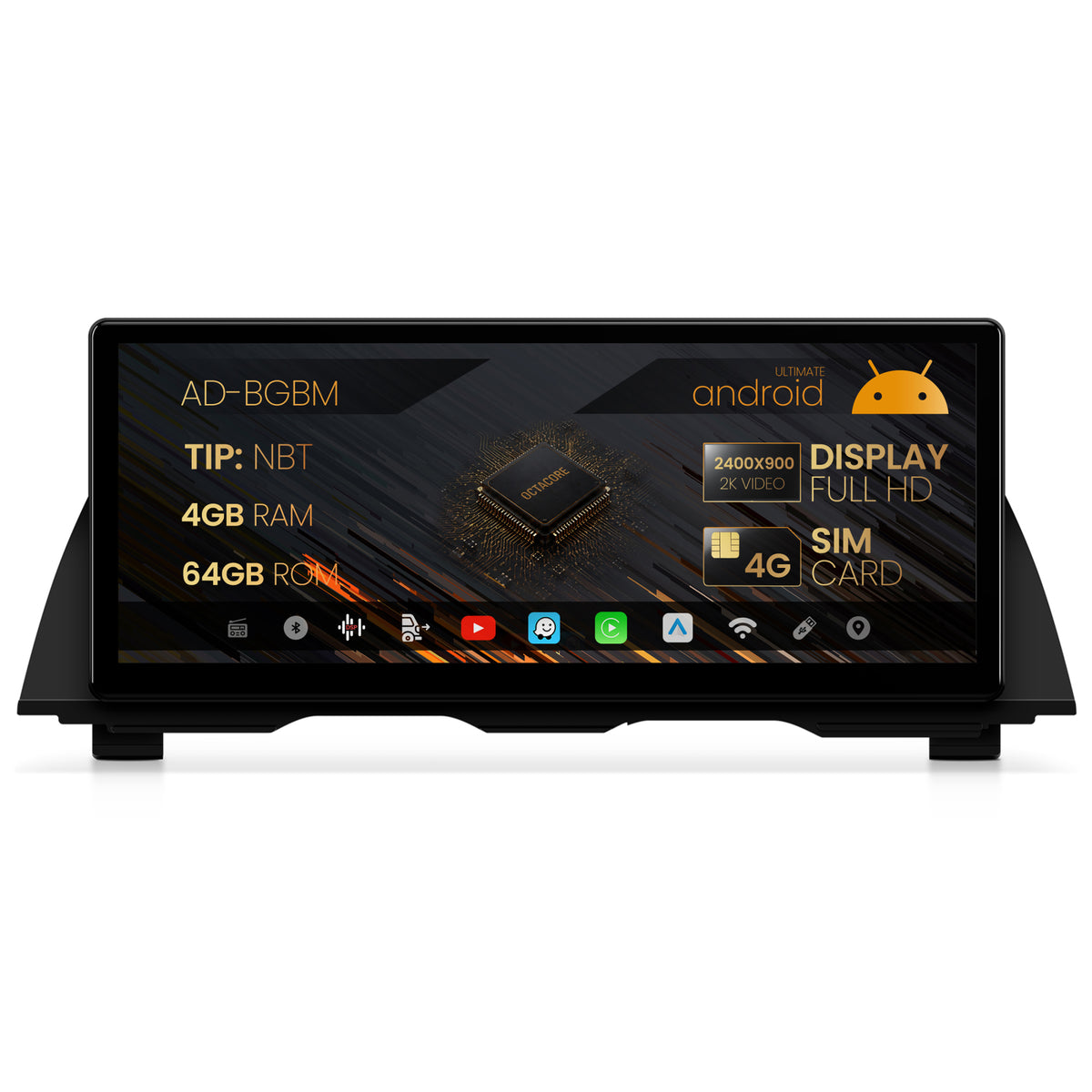 Navigatie BMW Seria 5 GT F07 (2013-2016), Varianta NBT, Android 13, BM-Octacore / 4GB RAM + 64GB ROM, 12.3" Inch - AD-BGBM12004NB+AD-BGRKITBM008