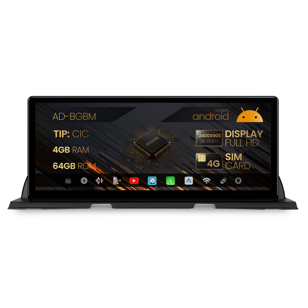 Navigatie BMW Seria 6 F06/F12/F13 (2011-2012), Varianta CIC, Android 13, BM-Octacore / 4GB RAM + 64GB ROM, 12.3" Inch - AD-BGBM12004CI+AD-BGRKITBM017