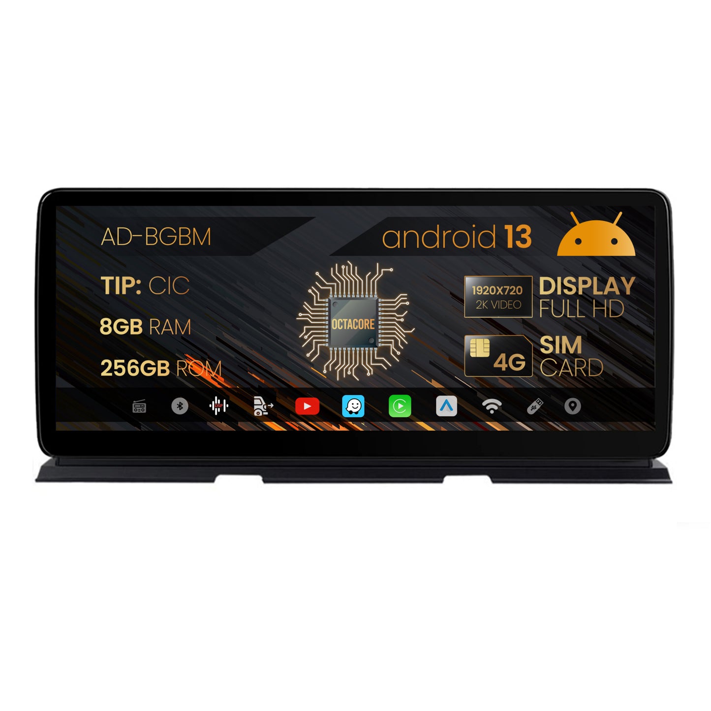 Navigatie BMW Seria 6 F06/F12/F13 (2011-2012), Varianta CIC, Android 13, BM-Octacore / 8GB RAM + 256GB ROM, 12.3" Inch - AD-BGBM12008CI+AD-BGRKITBM017