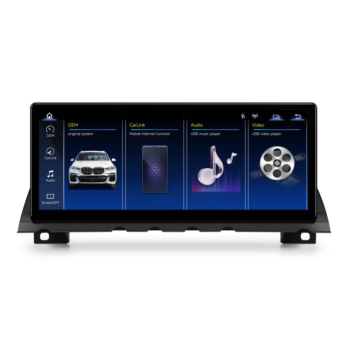 Navigatie BMW Seria 7 F01/F02 (2008-2015), Linux OS & OEM, Varianta NBT, CarPlay & Android Auto Wireless, MirrorLink, Camera AHD, 12.3 Inch - AD-BGBMLNX12NB+AD-BGRKITBM014