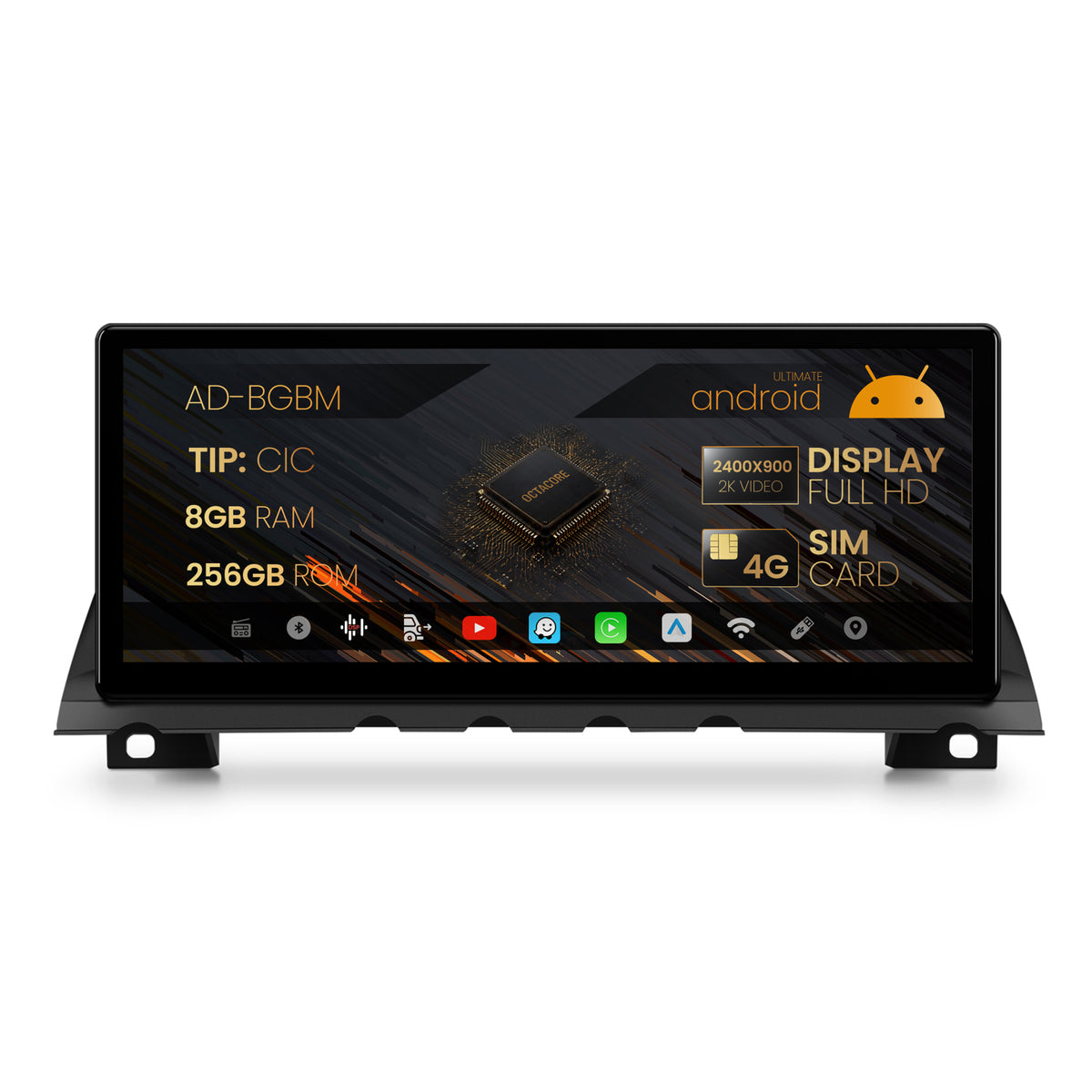 Navigatie BMW Seria 7 F01/F02 (2009-2012), Varianta CIC, Android 13, BM-Octacore / 8GB RAM + 256GB ROM, 12.3" Inch - AD-BGBM12008CI+AD-BGRKITBM014