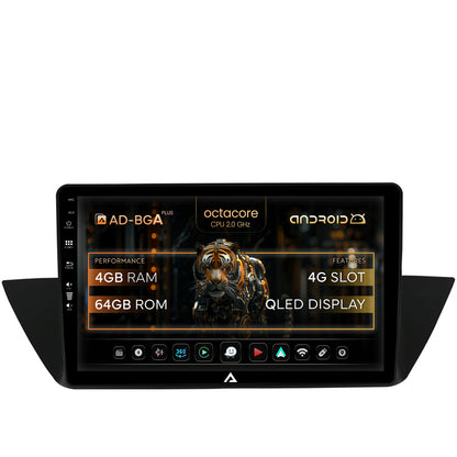 Navigatie BMW X1 (2009-2015), Android, A-Octacore / 4GB RAM + 64GB ROM, 10.1 Inch - AD-BGA10004+AD-BGRKIT394