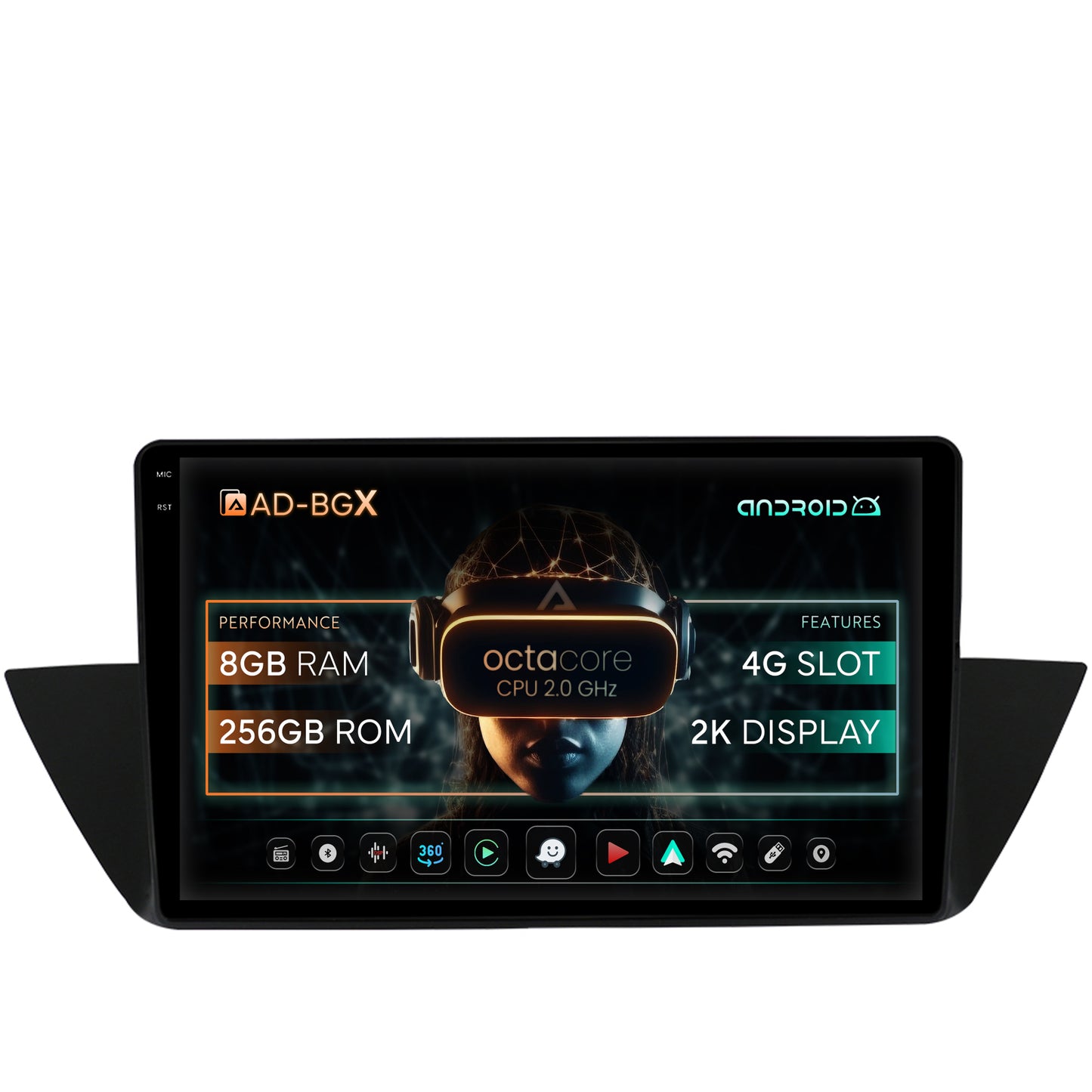 Navigatie BMW X1 (2009-2015), Android, X-Octacore / 8GB RAM + 256GB ROM, 10.36 Inch - AD-BGX10008+AD-BGRKIT394
