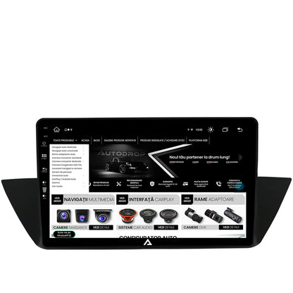 Navigatie BMW X1 (2009-2015), Android, Z-Octacore / 8GB RAM + 256GB ROM, 10.1 Inch - AD-BGZ10008+AD-BGRKIT394