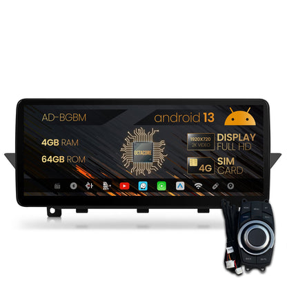 Navigatie BMW X1 E84 (2009-2015), Varianta iDrive, Android 13, BM-Octacore / 4GB RAM + 64GB ROM, 12.3" Inch - AD-BGBM12004+AD-BGRKITBM004