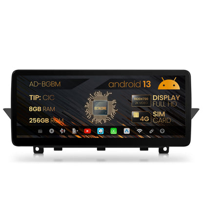 Navigatie BMW X1 E84 (2009-2015), Varianta CIC, Android 13, BM-Octacore / 8GB RAM + 256GB ROM, 12.3" Inch - AD-BGBM12008CI+AD-BGRKITBM004