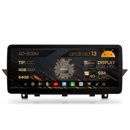Navigatie BMW X1 E84 (2009-2015), Varianta CIC, Android 13, BM-Octacore / 4GB RAM + 64GB ROM, 12.3" Inch - AD-BGBM12004CI+AD-BGRKITBM004