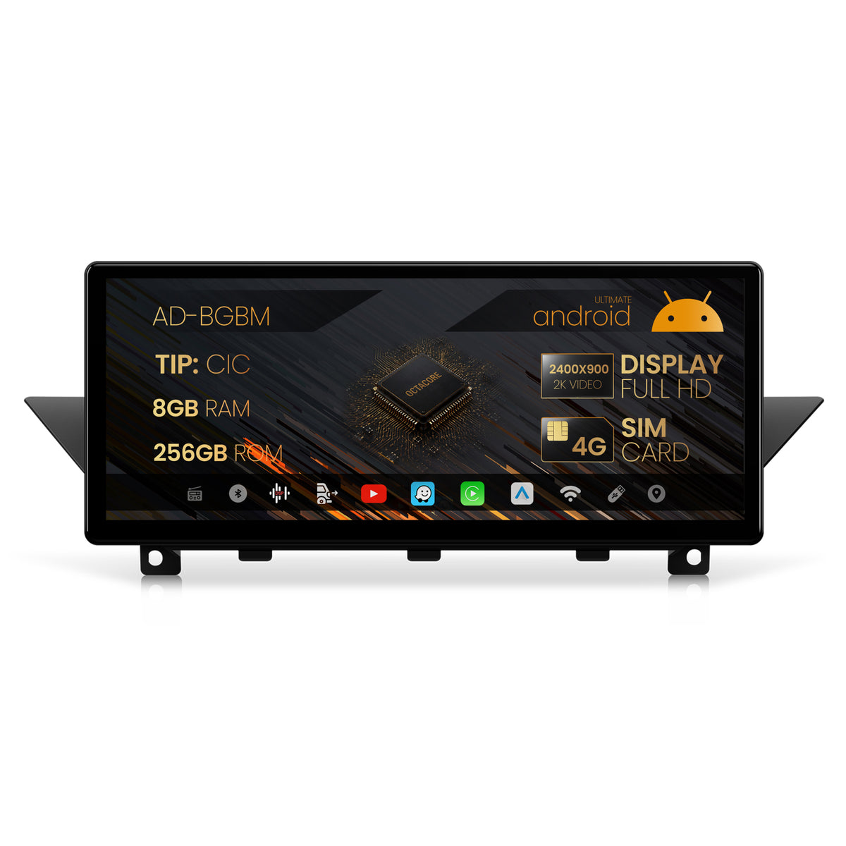 Navigatie BMW X1 E84 (2009-2015), Varianta CIC, Android 13, BM-Octacore / 8GB RAM + 256GB ROM, 12.3" Inch - AD-BGBM12008CI+AD-BGRKITBM004