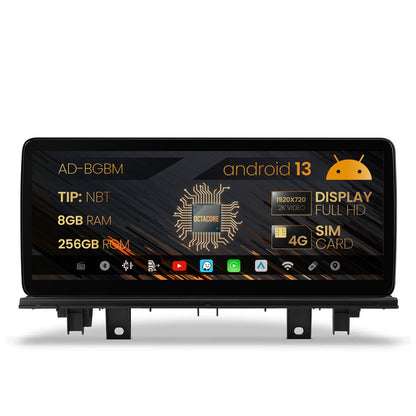 Navigatie BMW X1 F48 / X2 F49 (2016-2017), Varianta NBT, Android 13, BM-Octacore / 8GB RAM + 256GB ROM, 12.3" Inch - AD-BGBM12008NB+AD-BGRKITBM015