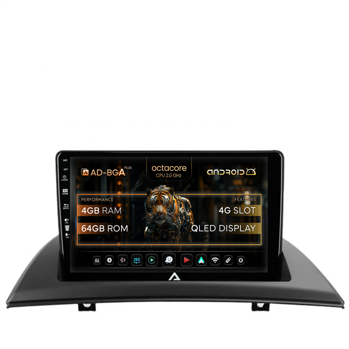 Navigatie BMW X3 E83 (2003-2010), Android, A-Octacore / 4GB RAM + 64GB ROM, 9 Inch - AD-BGA9004+AD-BGRKIT395