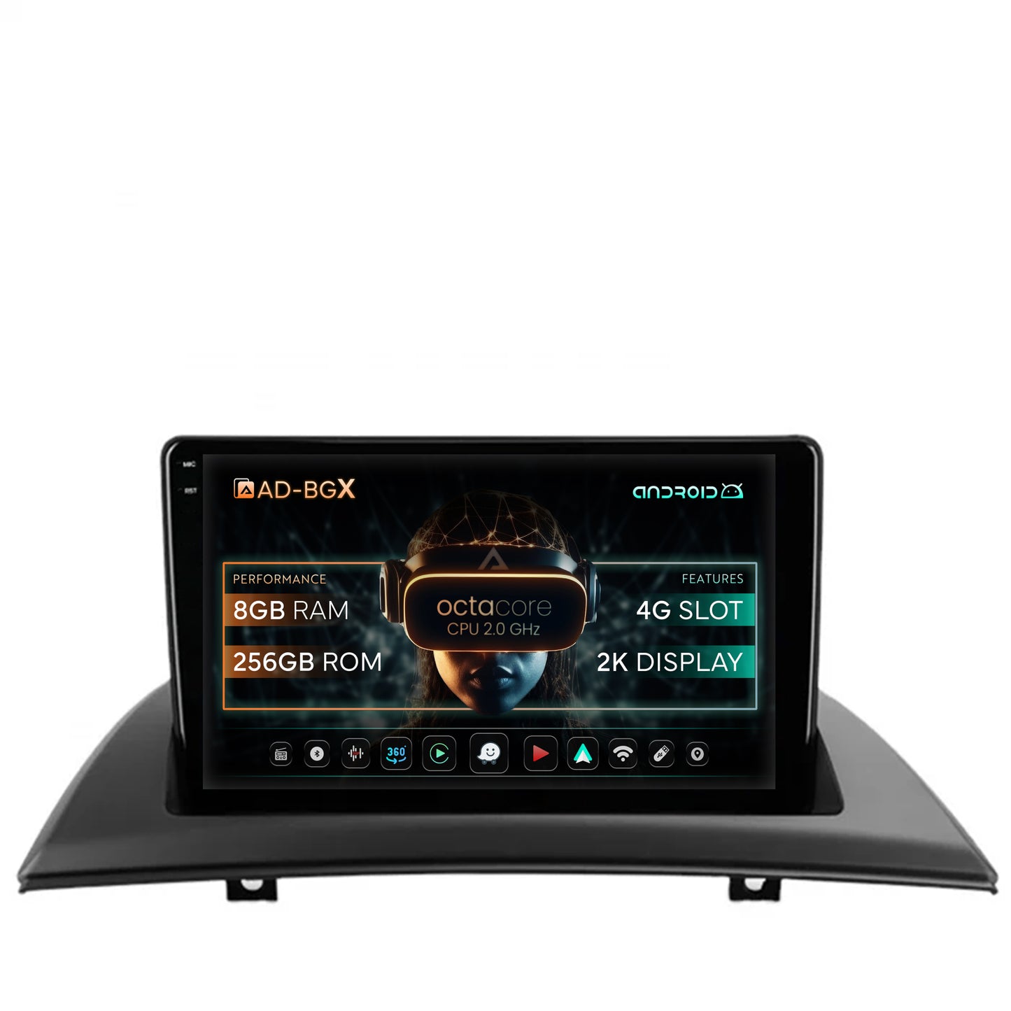 Navigatie BMW X3 E83 (2003-2010), Android, X-Octacore / 8GB RAM + 256GB ROM, 9.5 Inch - AD-BGX9008+AD-BGRKIT395