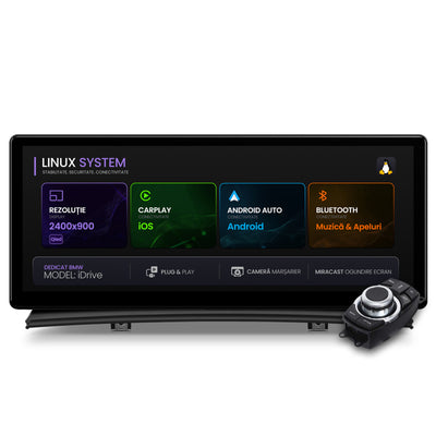 Navigatie BMW X3 E83 (2004-2009), Linux OS & OEM, Varianta iDrive, CarPlay & Android Auto Wireless, MirrorLink, Camera AHD, 12.3 Inch - AD-BGBMLNX12+AD-BGRKITBM003