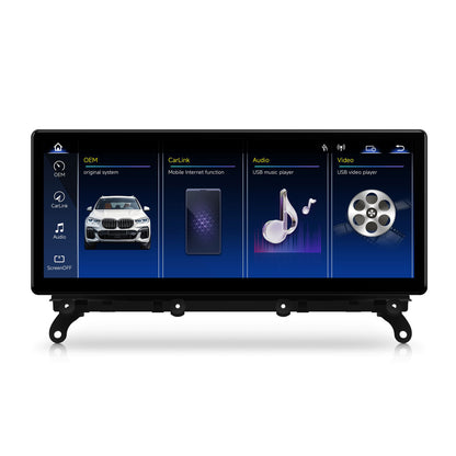 Navigatie BMW X3 F25 / X4 F26 (2010-2018), Linux OS & OEM, Varianta CIC, CarPlay & Android Auto Wireless, MirrorLink, Camera AHD, 12.3 Inch - AD-BGBMLNX12CI+AD-BGRKITBM012