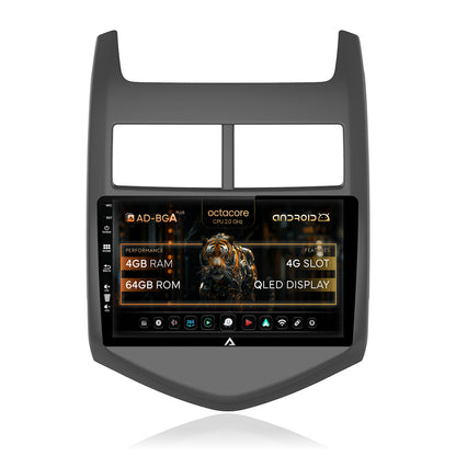 Navigatie Chevrolet Aveo 2 (2010-2015), Android, A-Octacore / 4GB RAM + 64GB ROM, 9 Inch - AD-BGA9004+AD-BGRKIT239