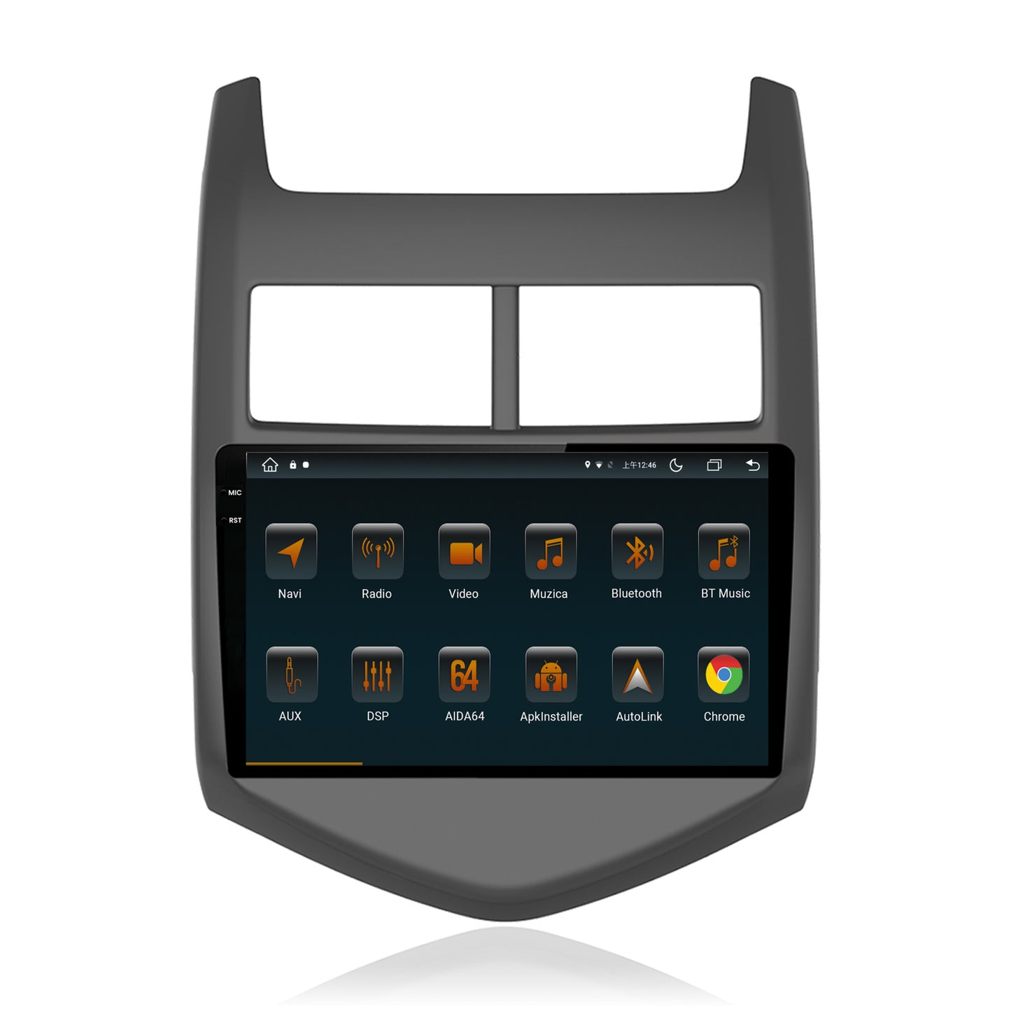 Navigatie Chevrolet Aveo 2 (2010-2015), Android, V-Octacore / 4GB RAM + 64GB ROM, 9.5 Inch - AD-BGV9004+AD-BGRKIT239